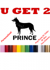 Personalized Pet Name Decal - German Shepherd