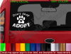 Dont Shop Adopt Rescue Paw cat dog puppy kitten Decal