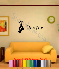 Personalized Saxophone Wall Decal