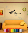 Personalized Trumpet Wall Decal