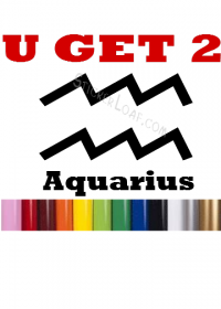 Zodiac Astrology Sign Decal - Aquarius