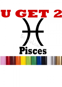 Zodiac/Astrology Sign Decal - Pisces