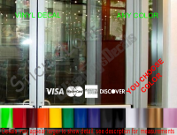 Credit Card Logos Window Decal