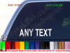 CUSTOM TEXT Vehicle Window Decal