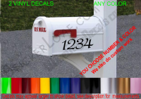 Mailbox Decal with Street Number