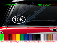 10K  Race Running Decal