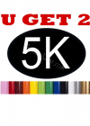 5K Solid Runner Decal