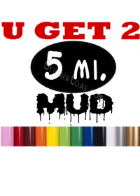 5m Mud Run Decal